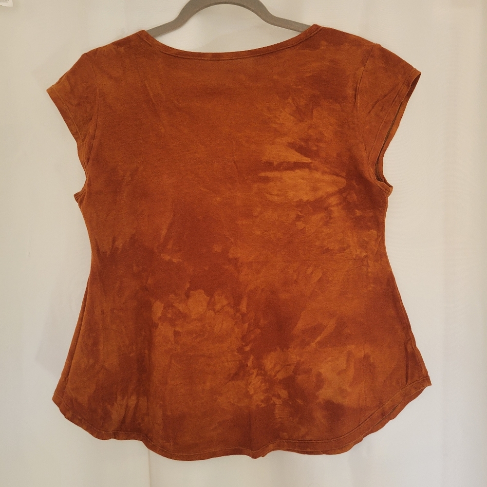 Calico Alchemy Babydoll Top - Rust - Picture 4 of 5